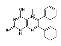 2-Amino-5,6-dihydro-5-methyl-6,7-diphenyl-4(3H)-pteridinone结构式