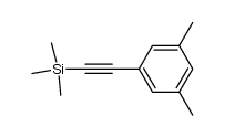 3,5-dimethyl-1-(trimethylsilylethynyl)benzene Structure