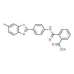 2-((4-(6-methylbenzo[d]thiazol-2-yl)phenyl)carbamoyl)benzoic acid picture