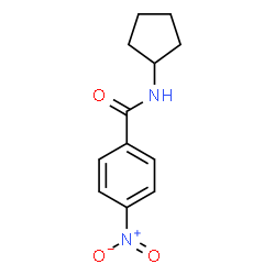 N-Cyclopentyl-4-nitrobenzamide结构式