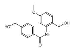 4-(Hydroxymethyl)-N-[2-(hydroxymethyl)-5-methoxyphenyl]benzamide Structure