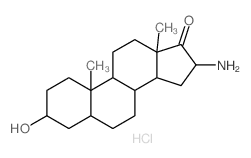 Androstan-17-one,16-amino-3-hydroxy-, hydrochloride, (3b,5a,16b)- (9CI) Structure