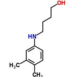 4-(3,4-DIMETHYL-PHENYLAMINO)-BUTAN-1-OL结构式