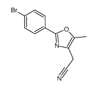 2-[2-(4-bromophenyl)-5-methyl-1,3-oxazol-4-yl]acetonitrile Structure