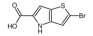 2-溴-4H-噻吩并[3,2-b]吡咯-5-羧酸结构式