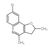 8-bromo-2,4-dimethyl-2,3-dihydrofuro[3,2-c]quinoline结构式