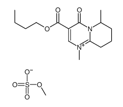 butyl 1,6-dimethyl-4-oxo-6,7,8,9-tetrahydropyrido[1,2-a]pyrimidin-1-ium-3-carboxylate,methyl sulfate Structure