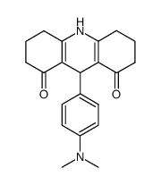 9-(4-dimethylamino-phenyl)-3,4,6,7,9,10-hexahydro-2H,5H-acridine-1,8-dione结构式