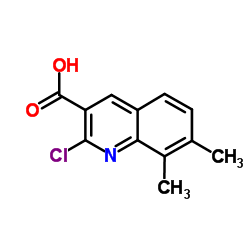 2-Chloro-7,8-dimethyl-3-quinolinecarboxylic acid结构式