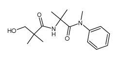 3-hydroxy-2,2-dimethyl-N-[1-methyl-1-(N-methyl-N-phenylcarbamoyl)ethyl]propanamide结构式