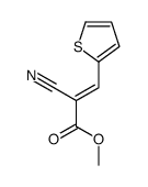 methyl (Z)-2-cyano-3-thiophen-2-ylprop-2-enoate结构式