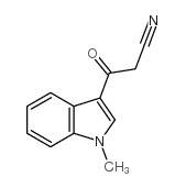 3-氰基乙酰基-1-甲基吲哚结构式