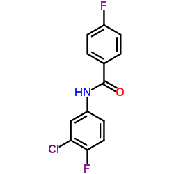 N-(3-Chloro-4-fluorophenyl)-4-fluorobenzamide Structure