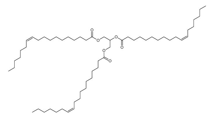 (Z)-Octadec-11-enoic acid 2-((Z)-octadec-11-enoyloxy)-1-((Z)-octadec-11-enoyloxymethyl)-ethyl ester Structure