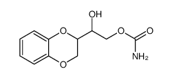 2-carbamoyloxy-1-(2,3-dihydro-benzo[1,4]dioxin-2-yl)-ethanol Structure