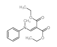 diethyl 2-[(methyl-phenyl-amino)methylidene]propanedioate structure