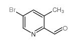 5-bromo-3-methylpyridine-2-carbaldehyde Structure