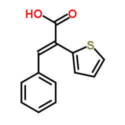 (2Z)-3-Phenyl-2-(2-thienyl)acrylic acid结构式