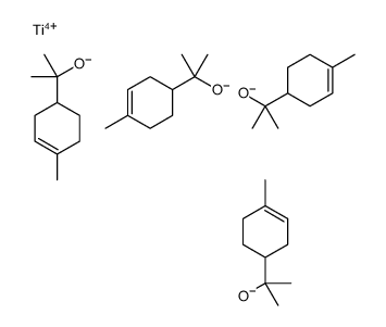 titanium α,α,4-trimethylcyclohex-3-ene-1-methanolate (1:4) Structure