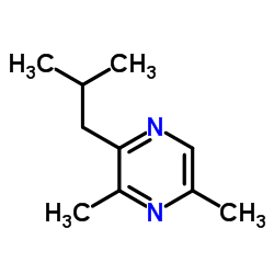 2-isobutyl-3,(5 and 6)-dimethyl pyrazine structure