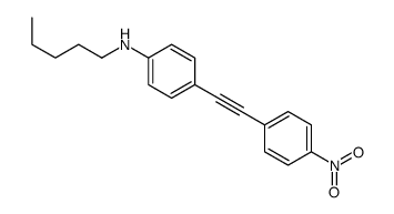 4-[2-(4-nitrophenyl)ethynyl]-N-pentylaniline Structure