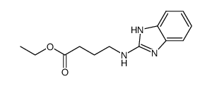 ethyl 4-(1H-benzimidazol-2-ylamino)butanoate结构式