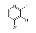 bromo-4 deuterio-3 fluoro-2 pyridine结构式