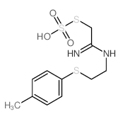 1-[2-[(1-amino-2-sulfosulfanyl-ethylidene)amino]ethylsulfanyl]-4-methyl-benzene structure