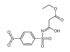 ethyl 3-[(4-nitrophenyl)sulfonylamino]-3-oxopropanoate Structure