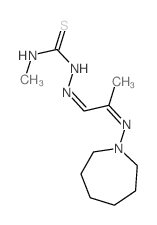 1-[2-(azepan-1-ylimino)propylideneamino]-3-methyl-thiourea structure
