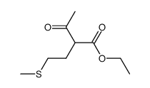 2-(2-methylsulfanyl-ethyl)-acetoacetic acid ethyl ester结构式