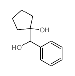 Benzenemethanol, a-(1-hydroxycyclopentyl)- Structure