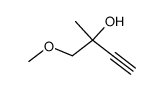1-methoxy-2-methyl-but-3-yn-2-ol结构式