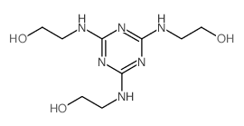 2,2,2-(1,3,5-Triazine-2,4,6-triyltriimino)trisethanol结构式