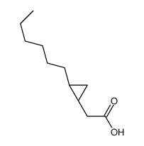 2-[(1S,2S)-2-hexylcyclopropyl]acetic acid Structure