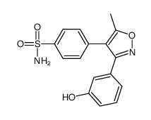4-[3-(3-hydroxyphenyl)-5-methyl-1,2-oxazol-4-yl]benzenesulfonamide Structure