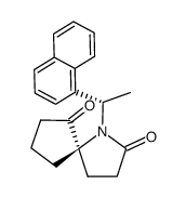 (5R)-1-[(1S)-1-(1-naphthyl)ethyl]-1-azaspiro[4.4]nonane-2,6-dione结构式