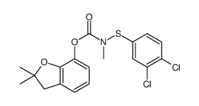 (2,2-dimethyl-3H-1-benzofuran-7-yl) N-(3,4-dichlorophenyl)sulfanyl-N-methylcarbamate结构式