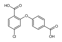 2-(4-carboxyphenoxy)-4-chlorobenzoic acid结构式