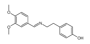 4-(2-((3,4-dimethoxybenzylidene)amino)ethyl)phenol Structure