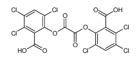 2-[2-(2-carboxy-3,4,6-trichlorophenoxy)-2-oxoacetyl]oxy-3,5,6-trichlorobenzoic acid结构式