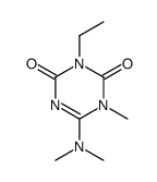 6-(dimethylamino)-3-ethyl-1-methyl-1,3,5-triazine-2,4-dione结构式