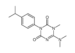 6-dimethylamino-3-(4-isopropyl-phenyl)-1-methyl-1H-[1,3,5]triazine-2,4-dione结构式