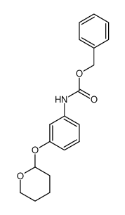 benzyl (3-((tetrahydro-2H-pyran-2-yl)oxy)phenyl)carbamate结构式