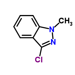 3-氯-1-甲基-1H-吲唑结构式
