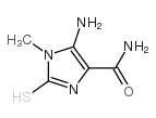 5-Amino-2-mercapto-1-methyl-1H-imidazole-4-carboxamide structure