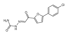 [5-(4-chloro-phenyl)-furan-2-yl]-oxo-acetaldehyde semicarbazone结构式