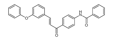 N-[4-[3-(3-phenoxyphenyl)prop-2-enoyl]phenyl]benzamide Structure