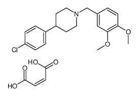 (E)-but-2-enedioic acid,4-(4-chlorophenyl)-1-[(3,4-dimethoxyphenyl)methyl]piperidine Structure