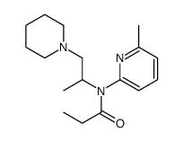 N-(6-methylpyridin-2-yl)-N-(1-piperidin-1-ylpropan-2-yl)propanamide结构式